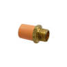 Adaptador macho con inserto metalico